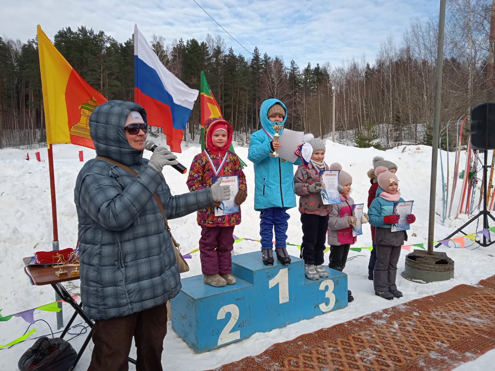 В Калашниково прошли лыжные гонки на Кубок Главы муниципального округа